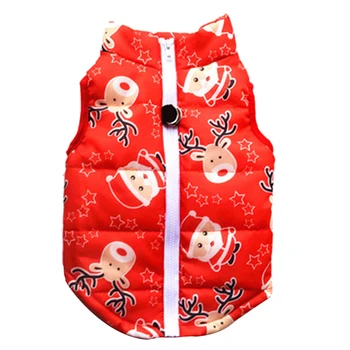 

Pet Cloth Cotton-Padded Autumn Winter Cold Weather Dog Vest with Traction Buckle for Small Dogs XS/S/M/L LBShipping