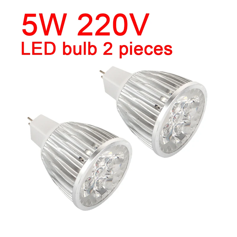 2Pcs 5W 220V Bulb Светодиодный светильник для станка, 24 В, 220 В, сменная лампа, цех с ЧПУ, токарный станок, фрезерный светильник, промышленный светодиодный светильник - Цвет: 2Pcs 5W 220V Bulb