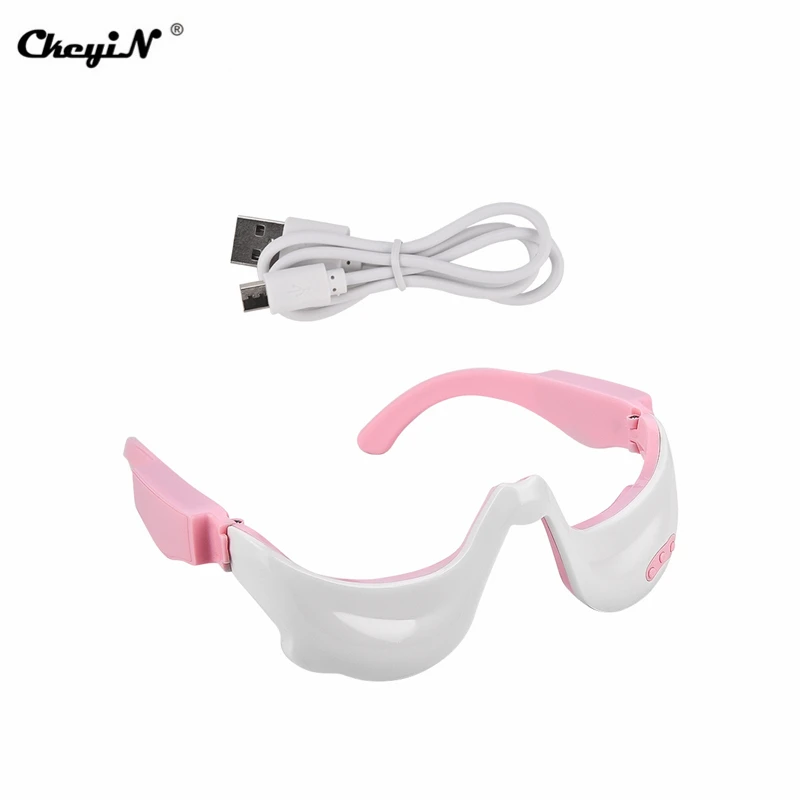 Электрический вибрирующий массажер для глаз релаксация усталости обогревающий