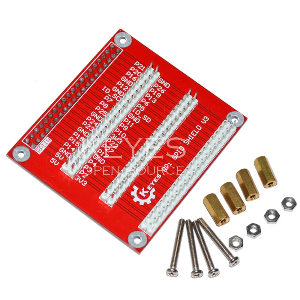 Для Raspberry PI GPIO многофункциональная Плата расширения V3 от 1 до 3 с медными колонными винтами