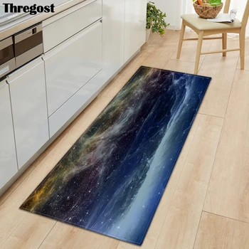 

Thregost Modern Galaxy Print Kitchen Mat Anti Slip Absorbent Doormat Microfiber Machine Washable Mats Oriental Home Decor Carpet