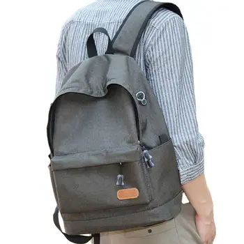 

Large Capacity Men School Backpacks for Teenagers Boys Back Pack Laptop Oxford Gray College Style High Student Schoolbags Teen