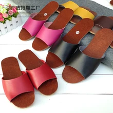 Кожаные тапки для дома помещений напольные Нескользящие неприятный запах дома