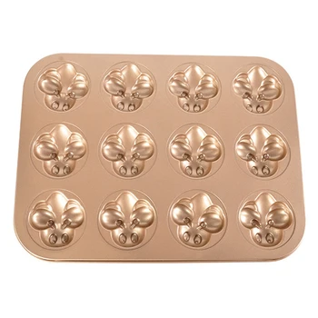 

12 Holes Cupcake Pan Muffin Tray Cupcake Mold Muffin Pan Carbon Steel Baking Pan Non Stick Bakeware Cookie Mold