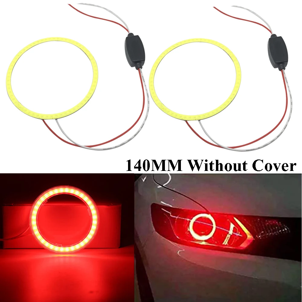 Anelli LED Angel Eyes 12V - COB Chip, Cerchi Luminosi Per Fari Auto E Moto (110mm) - Foto 6