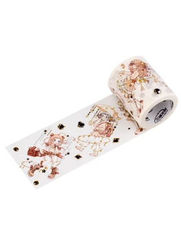 

washi tape PET special oil gilding girl character all-match bullet journal material adhesive