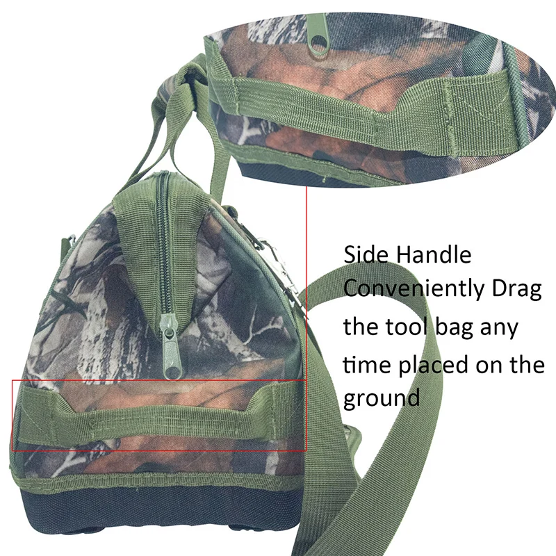 

Hardware Kit Camouflage Military Green Oxford Cloth Maintenance Storage Tool Bag Multi-functional Electrical Bag Thickening