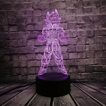 

3D Lamp Goku Figure Room Deco Novelty Lighting Gadget Dropshipping 2019 Visual Dragon Ball Z Led Night Light Kids Creative Gift