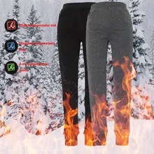 Мужские повседневные Смарт USB с подогревом плюс бархатное термобелье брюки pantalones hombre уличная джоггеры хип-хоп спортивные штаны