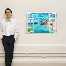 Стиль XL8022I итальянский Coast 3D стикер s гостиная спальня стикер для украшения стен