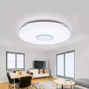 

4pieces Smart Music LED ceiling lights dimmable 36w app control bluetooth music modern led ceiling lamp living room bedroom
