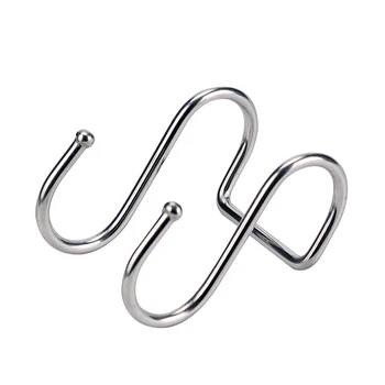 

Pothook S-Shaped Cabinet Storage Stainless Steel Towel Home Hanger Hooks Holder