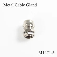 1 шт./лот M14 металлическое уплотнение кабеля IP68 Водонепроницаемый никелевый Латунный разъем для 4-8 мм Электрический провод M14* 1,5 медные скобы