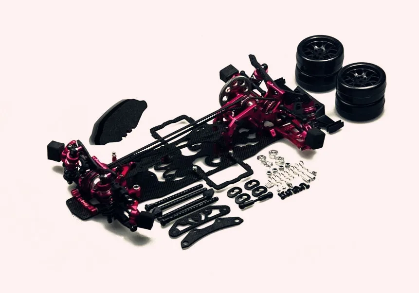 RCMOY сплав и углерод 1:10 RC Drift автомобильный комплект для 3 гоночных Сакура D4 AWD 4WD