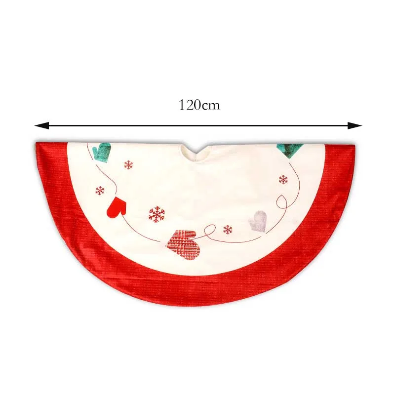 120cm Non-woven Fabric Christmas Decoration Tree Skirt Merry Christmas Decoration For Home Natal Natal Tree Skirts New Year