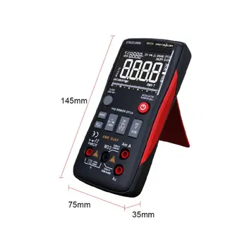 

RM409B Digital Multimeter Button 9999 Counts Accuracy Measuring With Analog Bar Graph AC DC Voltage Ammeter Current Ohm Auto Man