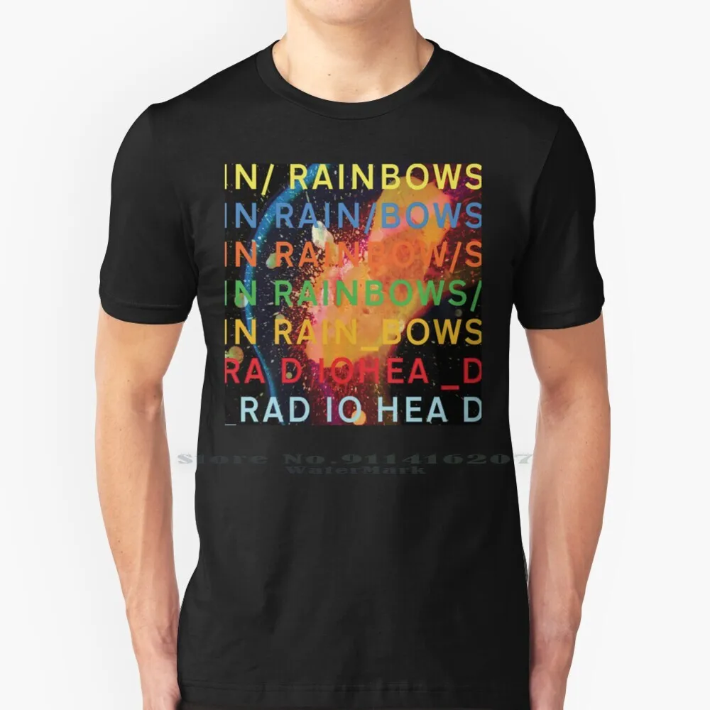 In Rainbows ( Hd ) T Shirt Cotton 6Xl In Rainbows Ok Computer Radio Head Album Cover Music Alternativa Pop 90S Mtv Millennials