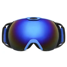 Брендовые лыжные очки, двухслойные, UV400, анти-туман, большие Лыжные маски, очки для катания на лыжах, для мужчин и женщин, для снега, сноуборда, снегохода, очки Pro