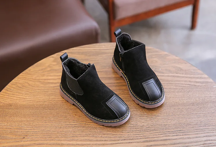 Детская повседневная обувь; сезон осень-зима; Ботинки martin; обувь для мальчиков; модные кожаные мягкие Нескользящие ботинки для девочек; спортивная обувь для бега; 21-30