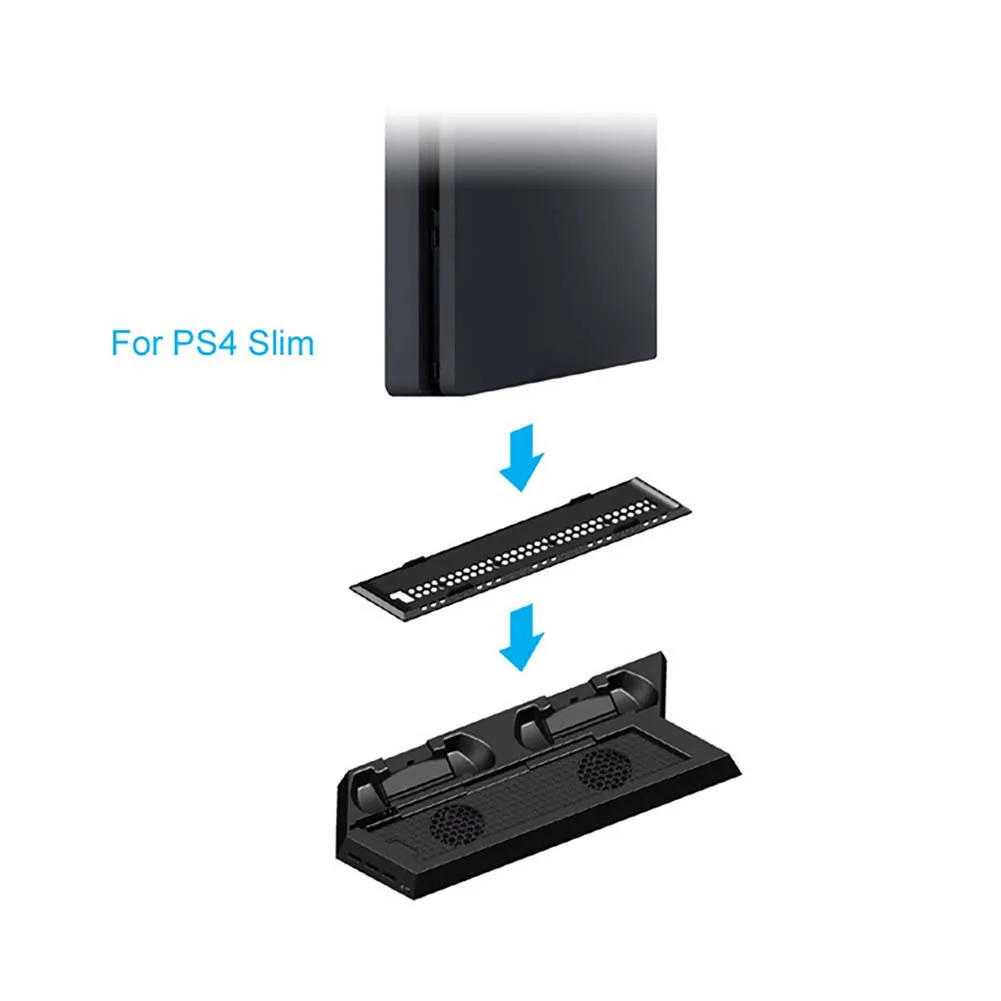 Многофункциональный для PS4/PS4slim хост вертикальный охлаждающий кулер кронштейн держатель ручка охлаждающий вентилятор основание охлаждающий вентилятор Поддержка