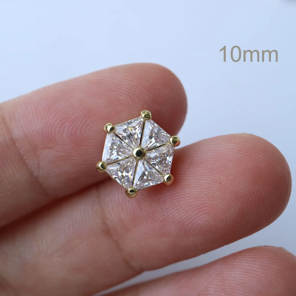 

5pcs/lot Shining crystal small buttons Cubic zirconia button for shirt Decorative CZ sewing buttons for cashmere Knit cardigan