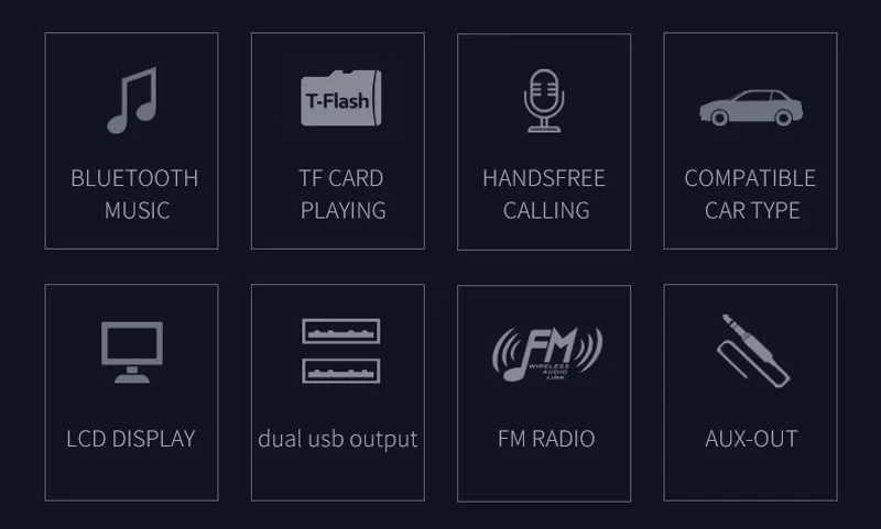 JaJaBor fm-передатчик модулятор Bluetooth автомобильный комплект громкой связи вызов стерео A2DP Автомобильный MP3-плеер Поддержка воспроизведения карт TF