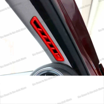 

Lsrtw2017 Abs Car Interior A Column Air Outlet Frame Sticker for Alfa Romeo Giulia 2016 2017 2018 2019 2020