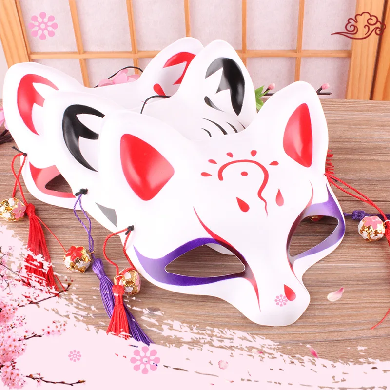 

Little fox Japanese style COS mask anime demon fox cosplay prom plastic mask