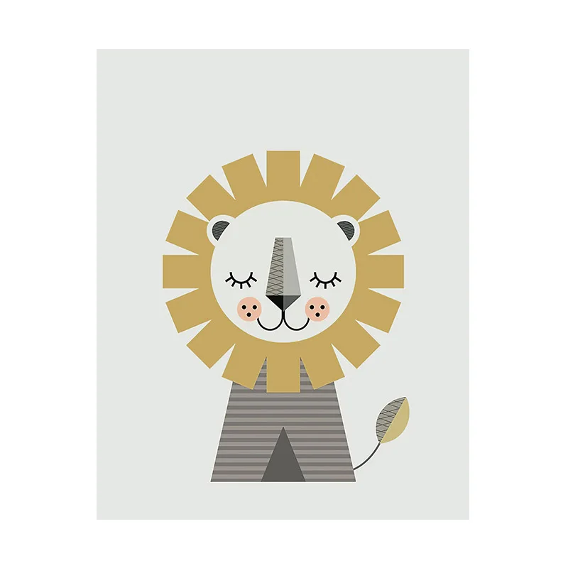 Cartoon-Geometric-Animal-Canvas-Painting-Cute-Elephant-Lion-Tiger-Posters-Simple-Home-Children-s-Room-Kindergarten (8)