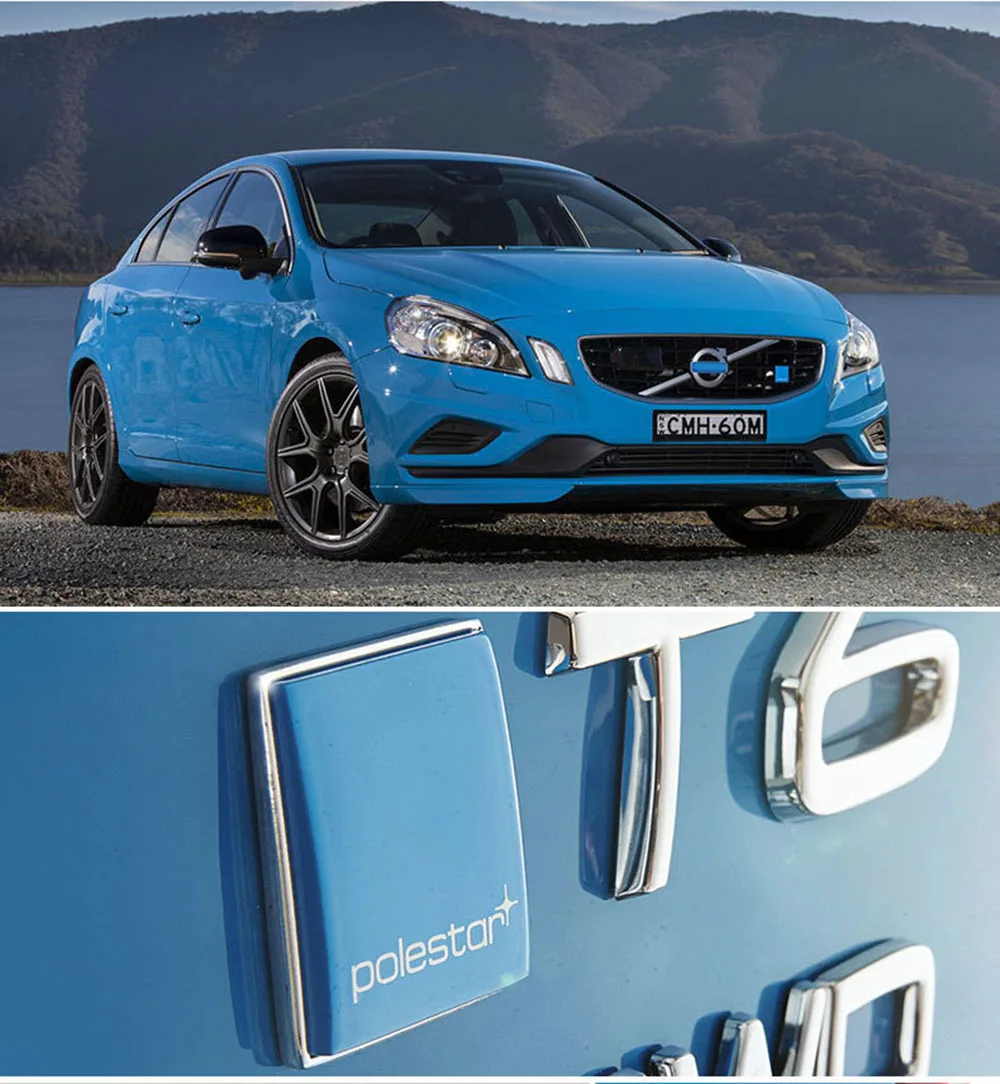  3D Car Sticker Polestar Emblem Badge Logo Car Badge Trunk Sticker For VOLVO S60 V60 S80 XC60 XC90 X