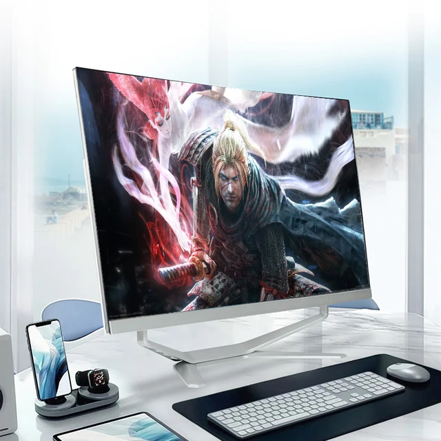 18,5 21,5 23,8 26 27 zoll ipod stil J1900 intel core i3 i5 i7, компьютер с сенсорным экраном 1
