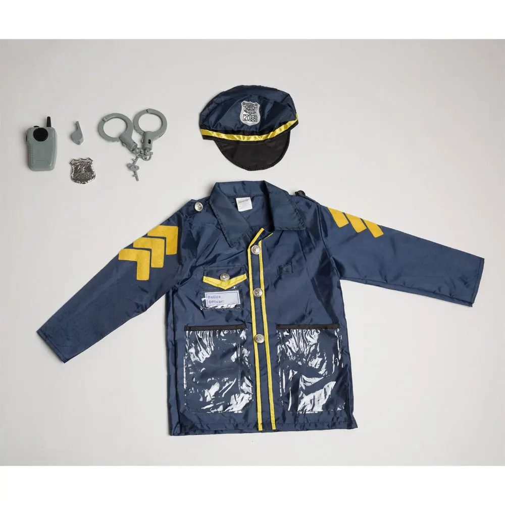  Umorden Kids Child Police Officer Policeman Cop Costume Cosplay Kindergarten Role Play House Kit Se - 4000068526303
