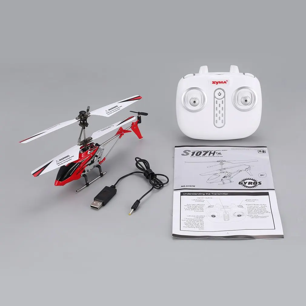 

Original Syma S107H Gyro Metal 2.4G Radio 3.5H Mini Helicopter RC Remote Control Altitude Hold Drone for Toy Gift Present RTF fi
