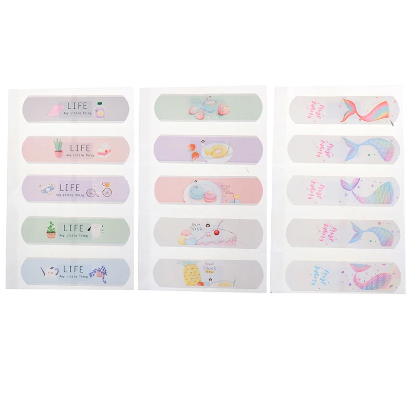 20 Pcs/lot Lovely Cute Band Aid Disposable Wound Sticker Kawaii First Aid Emergency Kit For Kids Children Adhesive Bandages Home
