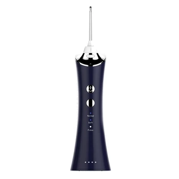 

Teeth Cleaning Electric Rechargeable Oral Irrigator Water Flosser Mouthwash Water Pick for Teeth Nose Tongue Cleaning Blu