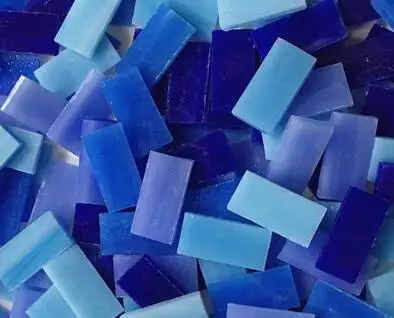 100g Irregular Mosaic Tile Glass Art Glass Mixed Color DIY Crafts Wall Handmade Candlestick Glass Mosaic Candle Holder Materials