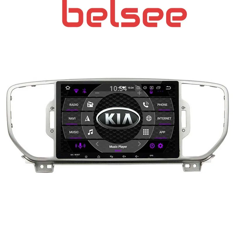 Автомагнитола Belsee для KIA Sportage 2016 Android 9 0 8 ядер 4 + 64 ГБ 2Din DVD GPS Navi | Автомобили и