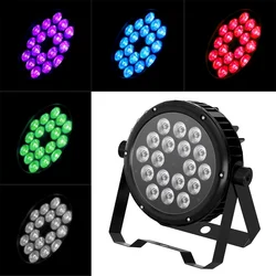 À prova d' água IP65 4 PÇS/LOTE DMX512 Liga de Alumínio RGBW 4in1 LED Plana Par Luz Do Estágio Dj Wash Iluminação para Teatro Auditório