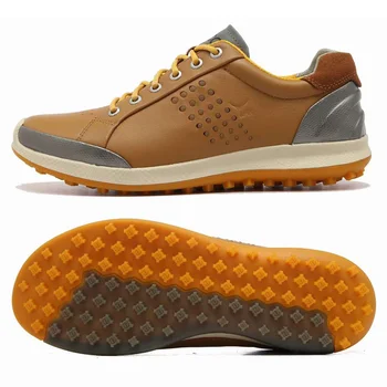 

New Waterproof Golf Shoes Men High Quality Leather Golf Trainers Sneakers Male Comfortable Autumn Spring Walking Footwear