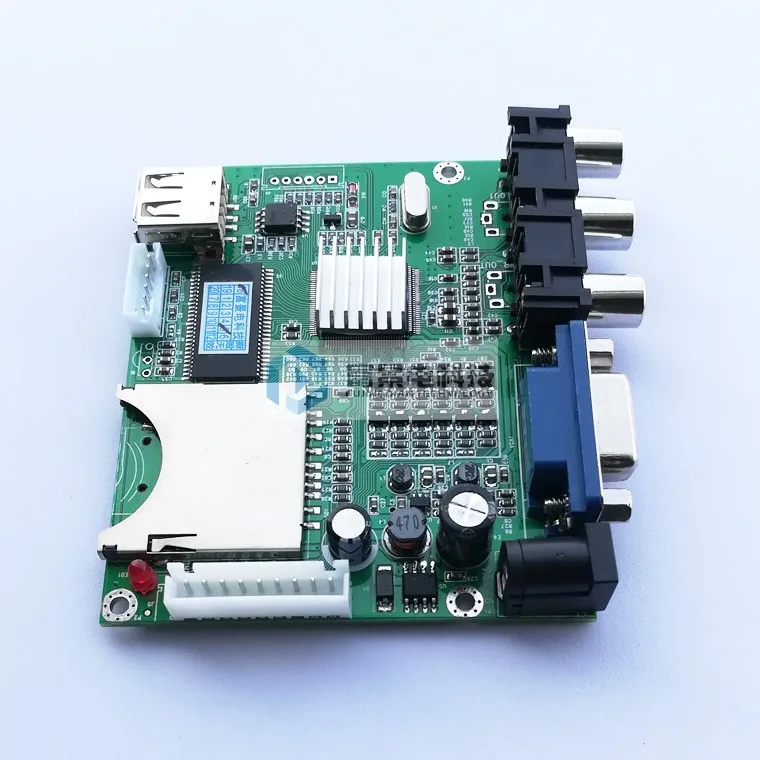 MP3 Play Board MP5 Video Decoder Board VGA CVBS Synchronous Output Wide Voltage Input MP4 Decoder