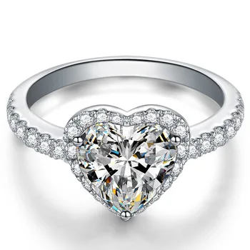 

2020 Fashion Korean Version Of The New Ring Personality Sparkling Crystal Bride Wild Crystal Ring Women's Clothing Manufacturer