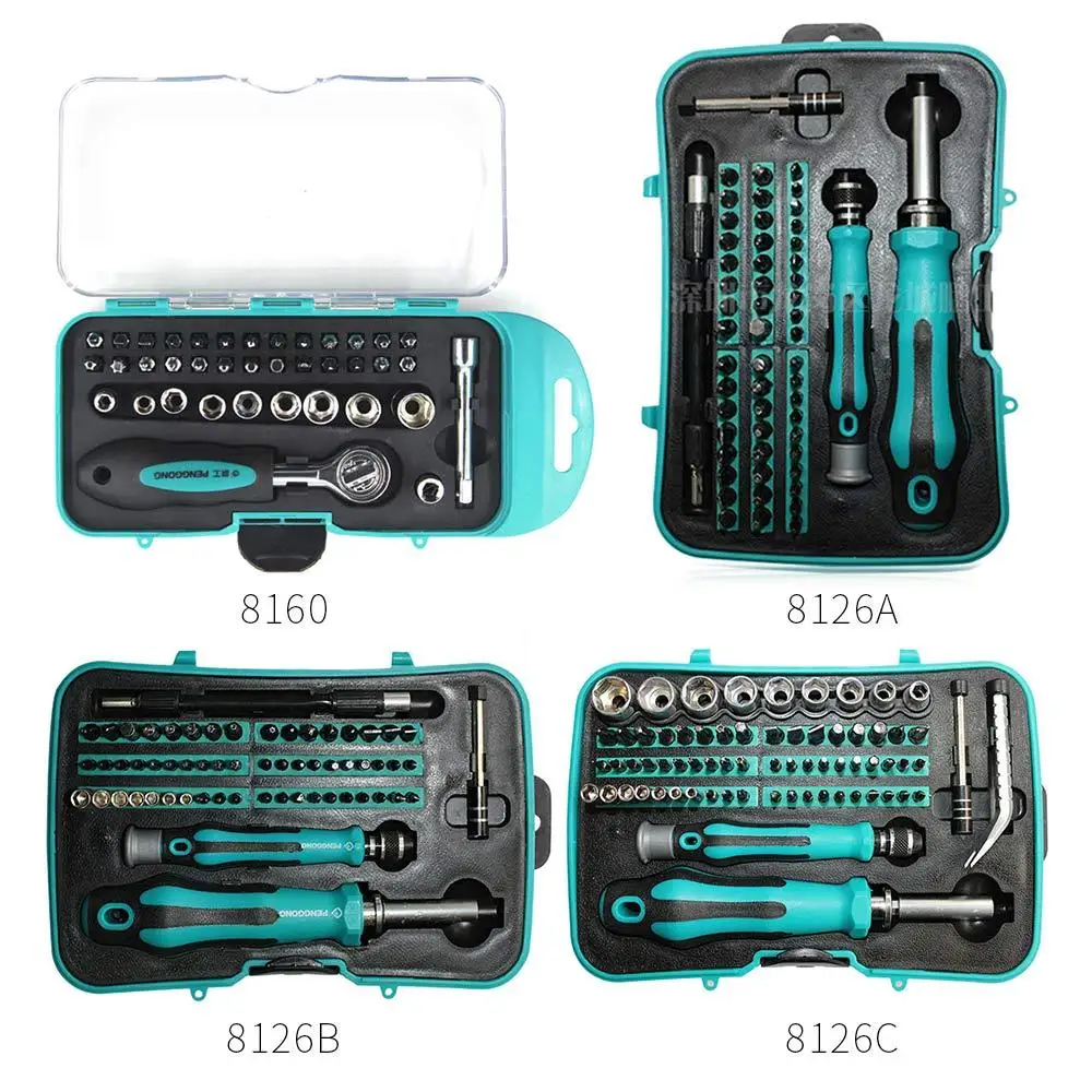 

38/53/58/68pcs Screwdriver Set Precision Screw Driver Bit Ratchet Magnetic Insulated Bits Phone Repair Hand Tool Ratchet