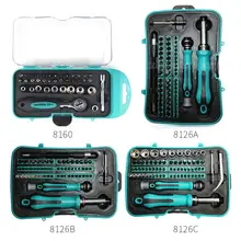 38/53/58/68pcs Screwdriver Set Precision Screw Driver Bit Ratchet Magnetic Insulated Bits Phone Repair Hand Tool Ratchet horusdy 58pcs precision screwdriver set hex bits flexible shaft nut driver tamper proof ratchet screwdriver wrench hand tool set