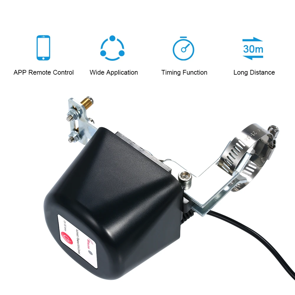Беспроводной клапан переключатель дистанционного управления вода газ сигнализация робот автоматический Электрический переключатель приложение управление умный водяной клапан
