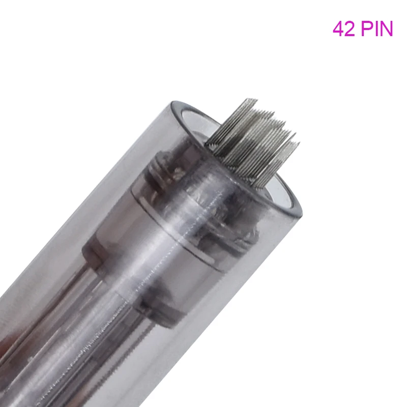 42 PIN Dr. Pen Ultima A7 картриджи иглы профессиональная система иглы картриджи запасные части 10 шт. байонет для derma pen A7 - Цвет: 42 PIN