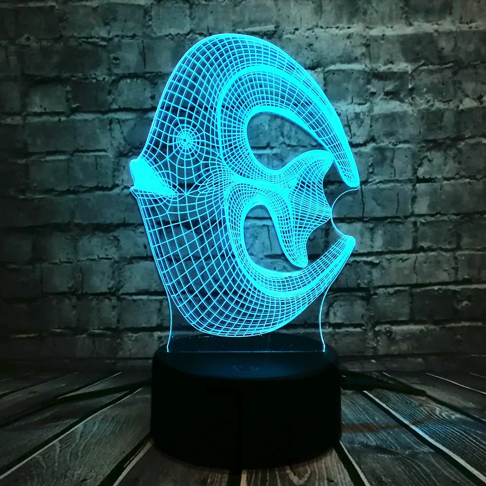 Новинка 2019 Светодиодная лампа с 3D USB в виде тропических коралловых рыбок форме