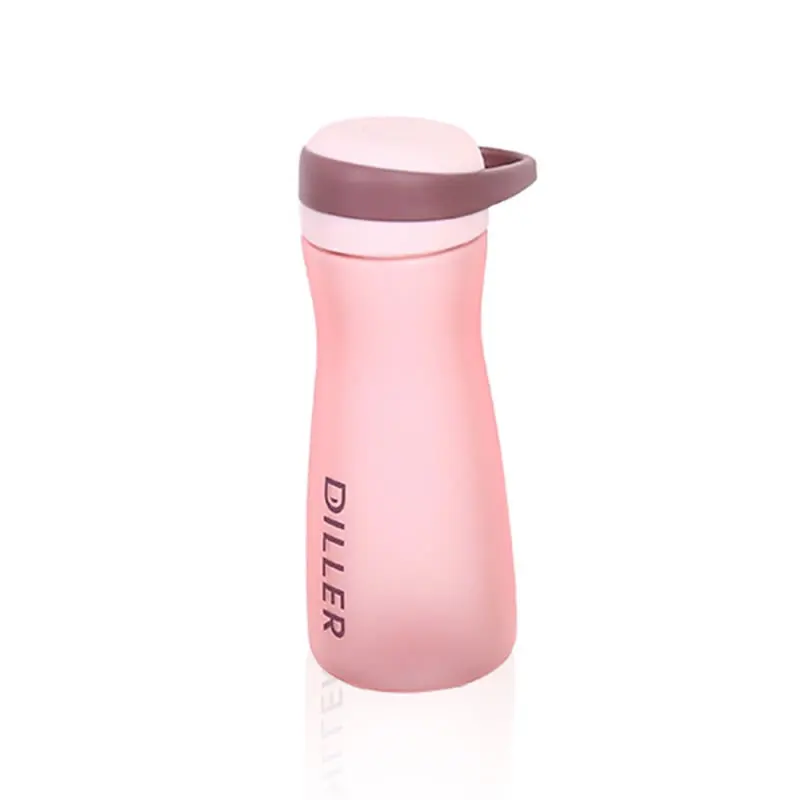 Pink Upspirit, 500 мл, пластиковая Спортивная бутылка для воды, большая емкость, чайник для питья, портативный, для спорта на открытом воздухе, для путешествий, шейкер для протеина, посуда для напитков - Цвет: Pink