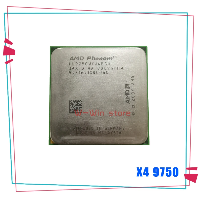 Четырехъядерный процессор AMD Phenom X4 9750 2 4 ГГц 95 Вт HD9750WCJ4BGH/HD975BWCJ4BGH Разъем AM2