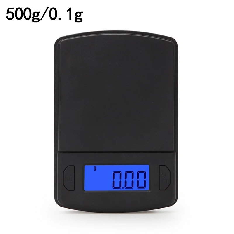 500g-0.1g Высокоточные карманные цифровые весы для золота, ювелирные весы, вес грамма, ЖК-электронные мини-весы - Цвет: 500g-0.1g