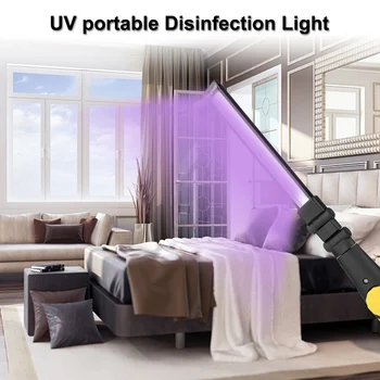 

Rechargeable Ultraviolet UV Sterilizer Light Portable Household Disinfection Bulb Battery Ultraviolet Sterilizer Cleaning Light